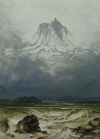 Landskapsutredning, Nord-Norge (olje på panel) av Peder Balke