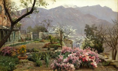 Blomsterhage nær Bellagio av Peder Monsted