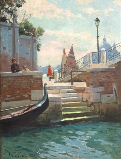P.Mönsted, sommerdag i Venezia av Peder Monsted