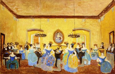 Den koloniale menuetten; El Minue Colonial av Pedro Figari