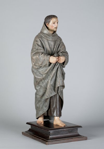 San Diego of Alcala, ca. 1665-70 (polykromt tre) av Pedro de Mena