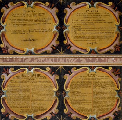 Bildetekster fra fire malerier av Battle of White Mountain utkjempet, 7.–8. november 1620, Pieter Snayers (1592–1667) bevart i Santa Maria della Vittoria, Roma av Peeter Snayers