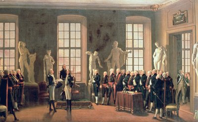 Gustav IV Adolfs besøk ved Kunstakademiet i 1797 av Pehr Hilleström