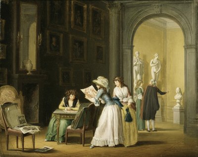 Interiør fra en kunstsamling av Pehr Hilleström