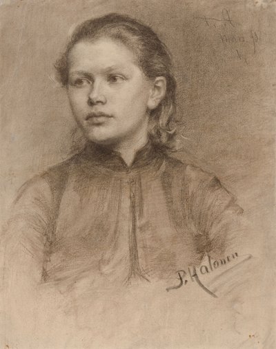 Portrett av en ung kvinne av Pekka Halonen