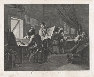 Trykkeverkstedet, 1750-1800., 1750-1800. av Pellegrino dal Colle