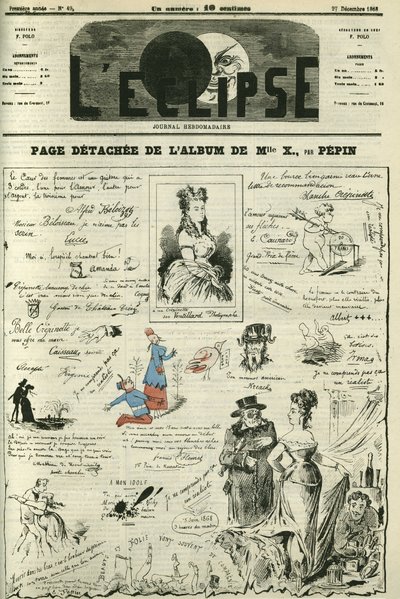 Detachee-side av Mademoiselle X. Omslag i "" L