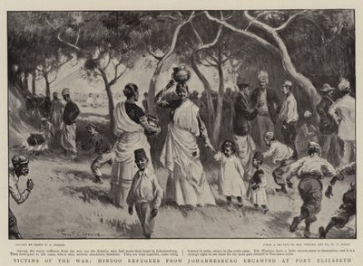 Krigens ofre, hinduflyktninger fra Johannesburg slo leir ved Port Elizabeth av Percy F.S. Spence