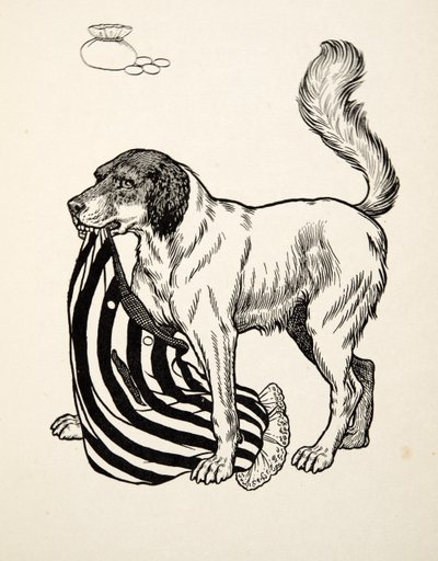 A Good FINder, fra A Hundred Anecdotes of Animals, pub. 1924 (gravering) av Percy J. Billingshurst
