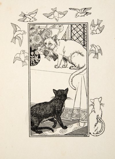A Singular Interposition, fra A Hundred Anecdotes of Animals, pub. 1924 (gravering) av Percy J. Billingshurst