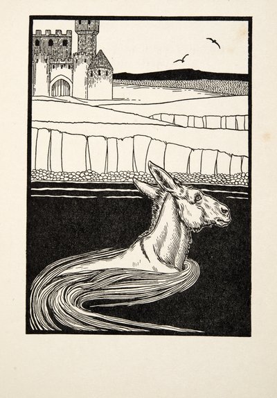 An Ass Cast Away, fra A Hundred Anecdotes of Animals, pub. 1924 av Percy J. Billingshurst