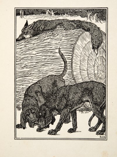 Cunning as a Fox, fra A Hundred Anecdotes of Animals, pub. 1924 av Percy J. Billingshurst