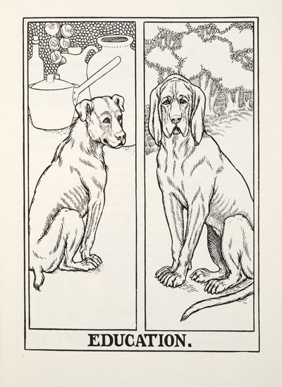 Education, fra Fontaine Fables, pub. 1905 av Percy J. Billingshurst