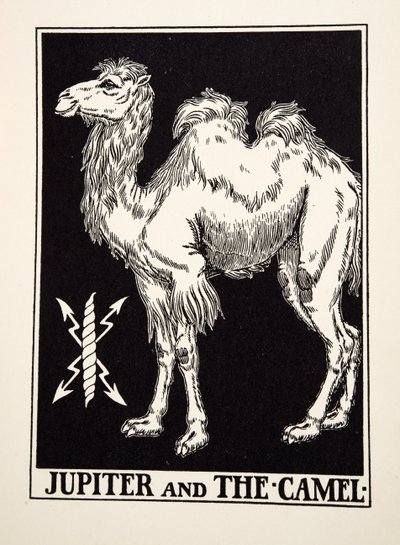 Jupiter and the Camel, fra A Hundred Fables of Aesop, pub.1903 av Percy J. Billingshurst