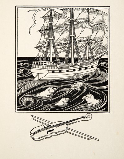 Musical Seals, fra A Hundred Anecdotes of Animals, pub. 1924 (gravering) av Percy J. Billingshurst