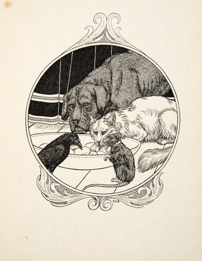 Odd Fraternity, fra A Hundred Anecdotes of Animals, pub. 1924 av Percy J. Billingshurst