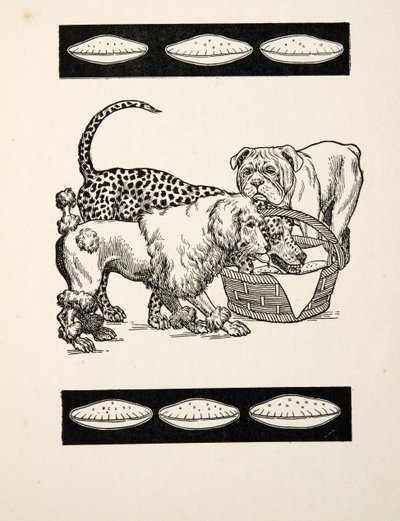 Of Two Evils Choosing the Minst, fra A Hundred Anecdotes of Animals, pub. 1924 (gravering) av Percy J. Billingshurst