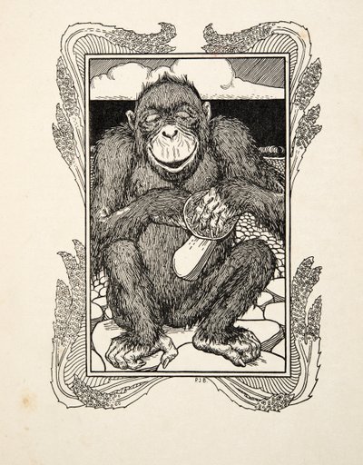 Oyster Opening, fra A Hundred Anecdotes of Animals, pub. 1924 av Percy J. Billingshurst