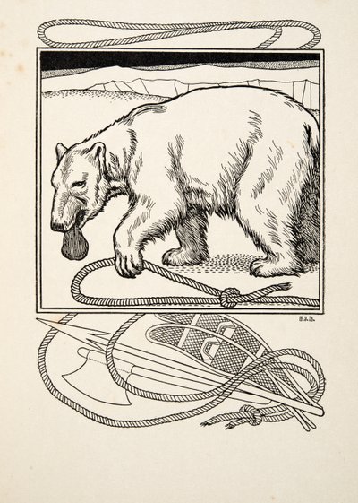 Sagacious Bruin, fra A Hundred Anecdotes of Animals, pub. 1924 av Percy J. Billingshurst