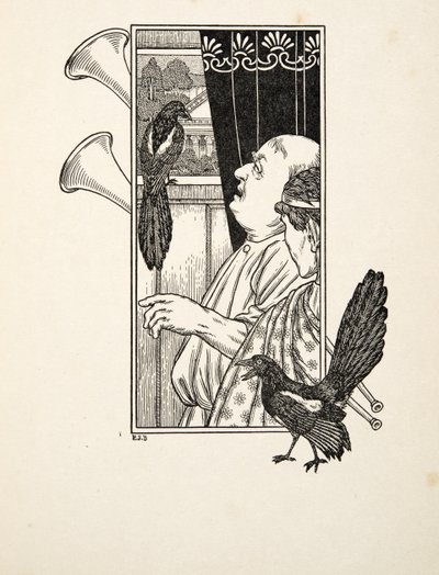 Studerer, fra A Hundred Anecdotes of Animals, pub. 1924 av Percy J. Billingshurst
