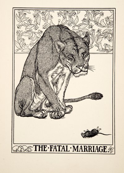 The Fatal Marriage, fra A Hundred Fables of Aesop, pub.1903 av Percy J. Billingshurst