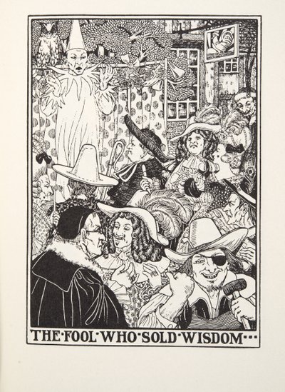 The Fool Who Sold Wisdom, fra Fontaine Fables, pub. 1905 (gravering) av Percy J. Billingshurst