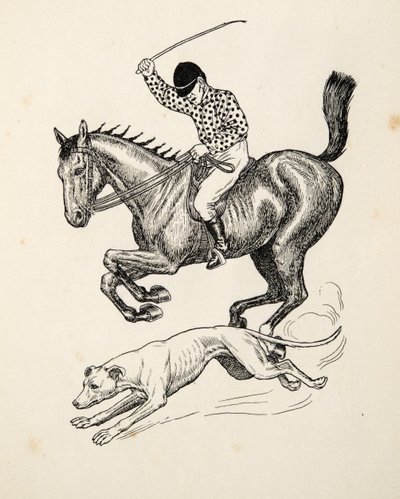 The Horse and Greyhound, fra A Hundred Anecdotes of Animals, pub. 1924 av Percy J. Billingshurst