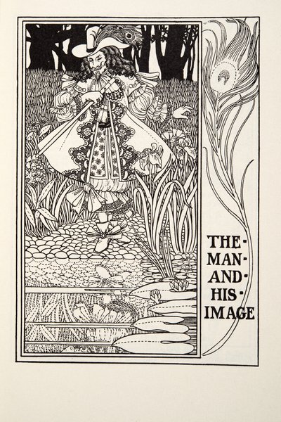 The Man and his Image, fra Fontaine Fables, pub. 1905 (gravering) av Percy J. Billingshurst