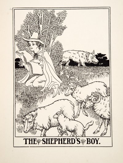 The Shepherds Boy, fra A Hundred Fables of Aesop, pub.1903 av Percy J. Billingshurst