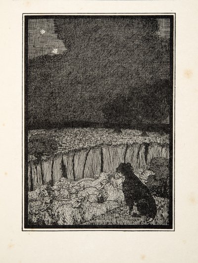 Shepherds Dog, fra A Hundred Anecdotes of Animals, pub. 1924 av Percy J. Billingshurst