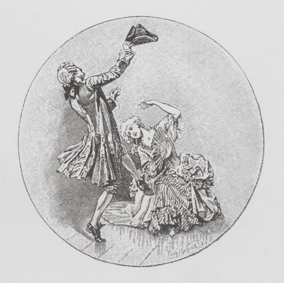 Danser (litho) av Percy Macquoid