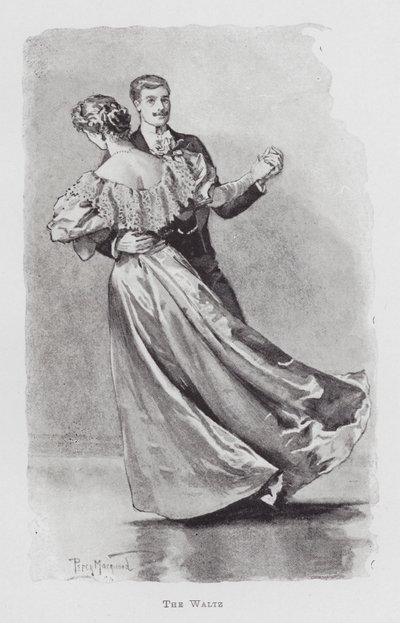 Dans: The Waltz (litho) av Percy Macquoid