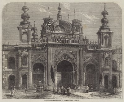 Porten til Kaiserbagh ved Lucknow av Percy Macquoid