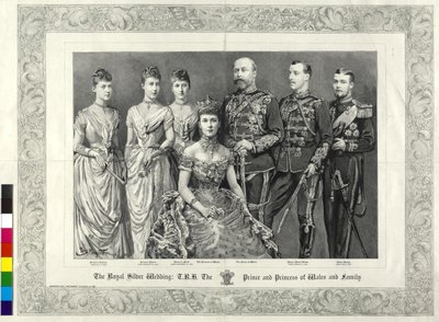 Den senere kongen av England, den britiske kongefamilien, 1888 av Percy Macquoid
