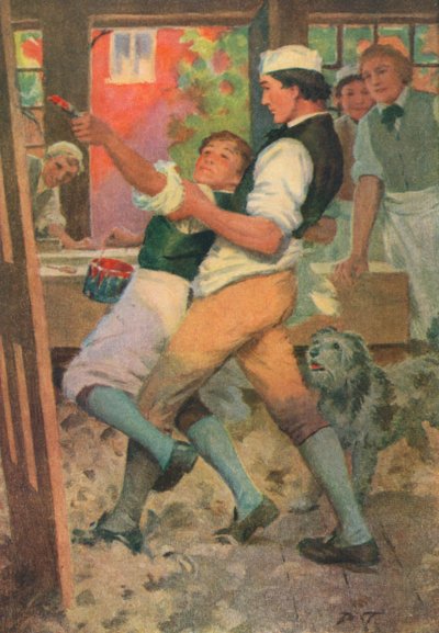 Illustrasjon til Adam Bede av George Eliot (fargelitografi) av Percy Tarrant