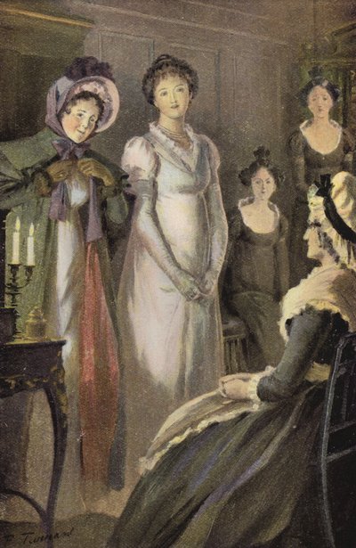 Illustrasjon for Silas Marner av George Eliot (farge litho) av Percy Tarrant