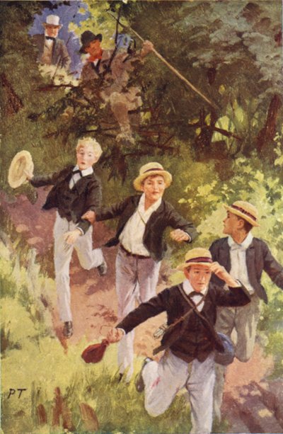 Forfølgerne vinner fryktelig på dem (farge litho) av Percy Tarrant