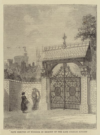 Port reist ved Windsor til minne om den avdøde Charles Knight av Percy William Justyne