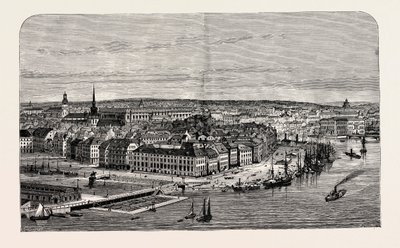 Stockholm, Sverige (gravering) av Percy William Justyne