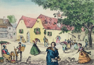 Heiligenstadt Testament House i Wien hvor Beethoven bodde i et forsøk på å kurere sin døvhet av Perger