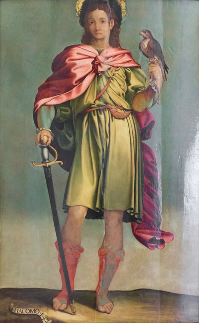 St. Julian the Hospitaller av Perino del (1501 47) Vaga
