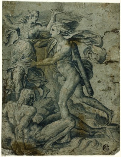 Apollo og Daphne av Perino del Vaga
