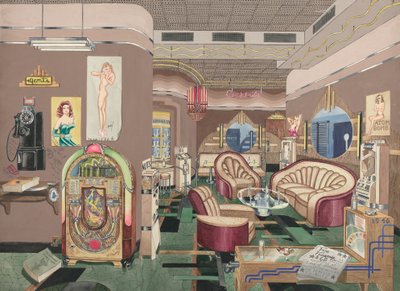 Cocktail Lounge, 1946, 19351942. av Perkins Harnly