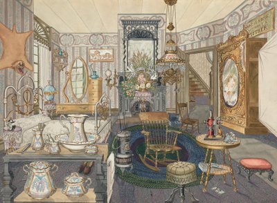 Rom Hus Seng-Stue, 19351942. av Perkins Harnly
