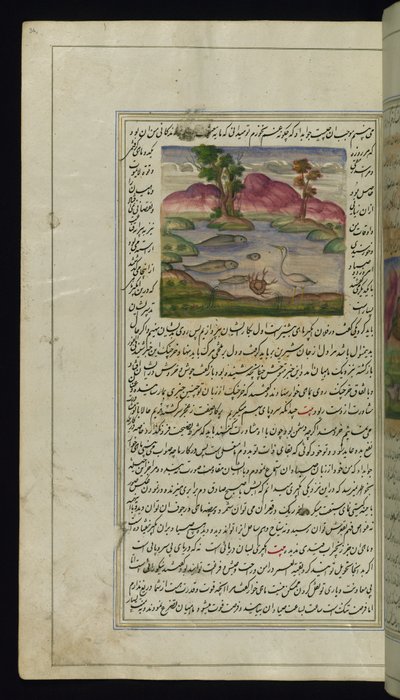 En hegre, en krabbe og en fisk fra Lights of Canopus av Persian School