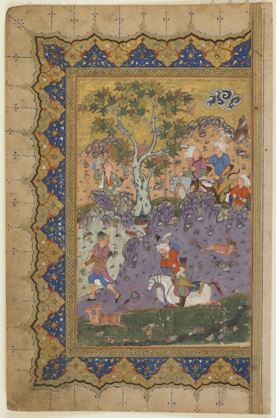 En prins på jakt, ca.1600 av Persian School