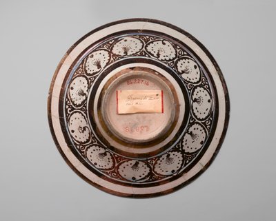 Bowl of Reflections, tidlig c13th (fritware) av Persian School