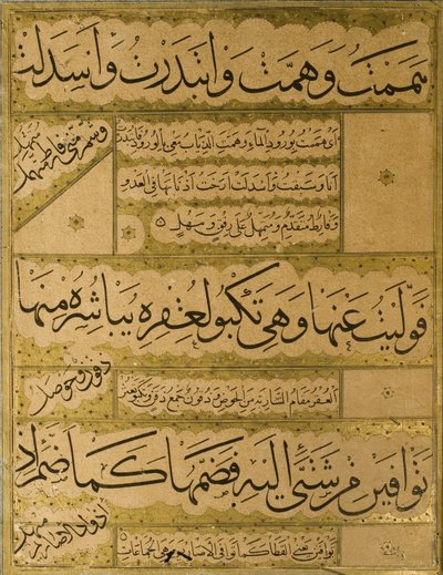 Manuskript av Gulistan of Sadi, 1787 av Persian School