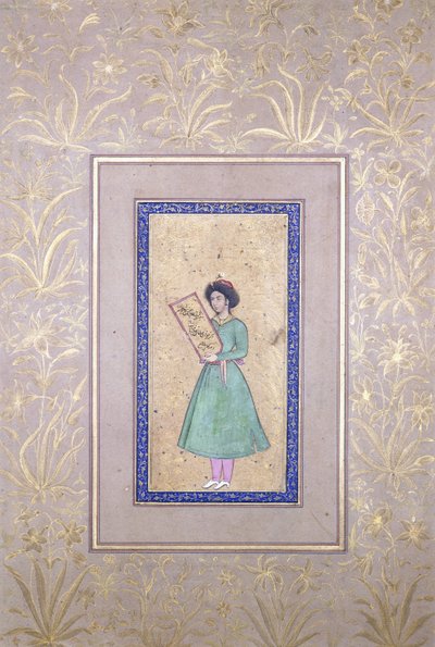 Portrett av en ungdom, slutten av 1600-tallet av Persian School