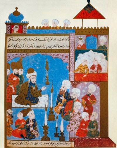 Rumis-stearinlyset er fortsatt tent, sent på 1500-tallet av Persian School
